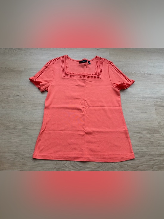 Tops - Rafaella Women’s Top Size XS Orange/Coral Short Sleeve With Embellishment